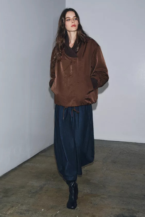 ZW COLLECTION RIBBED JACKET | Zara UK