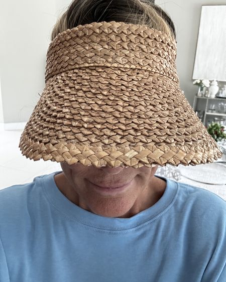 This straw visor is perfect for warm weather and the beach. You can wear it with a ponytail or your hair up. It’s breathable and cool. And it rolls up for easy travel 

#LTKTravel #LTKSwim #LTKActive