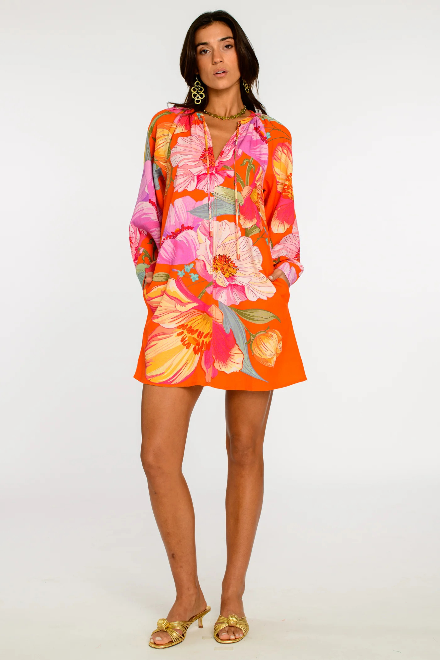 Chelsea Dress in Sunset Blooms | Elizabeth James The Label