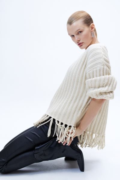 Fringe-trimmed Sweater | H&M (US)