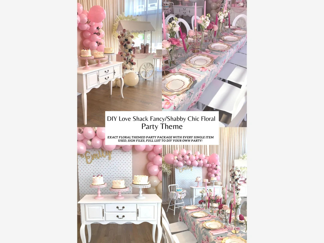Step by Step DIY Love Shack Fancy Shabby Chic Floral Themed - Etsy | Etsy (US)