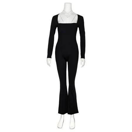 yuksok Long Sleeve Jumpsuits for Women Casual Exercise Sport Jumpsuits for Vacation S | Walmart (US)