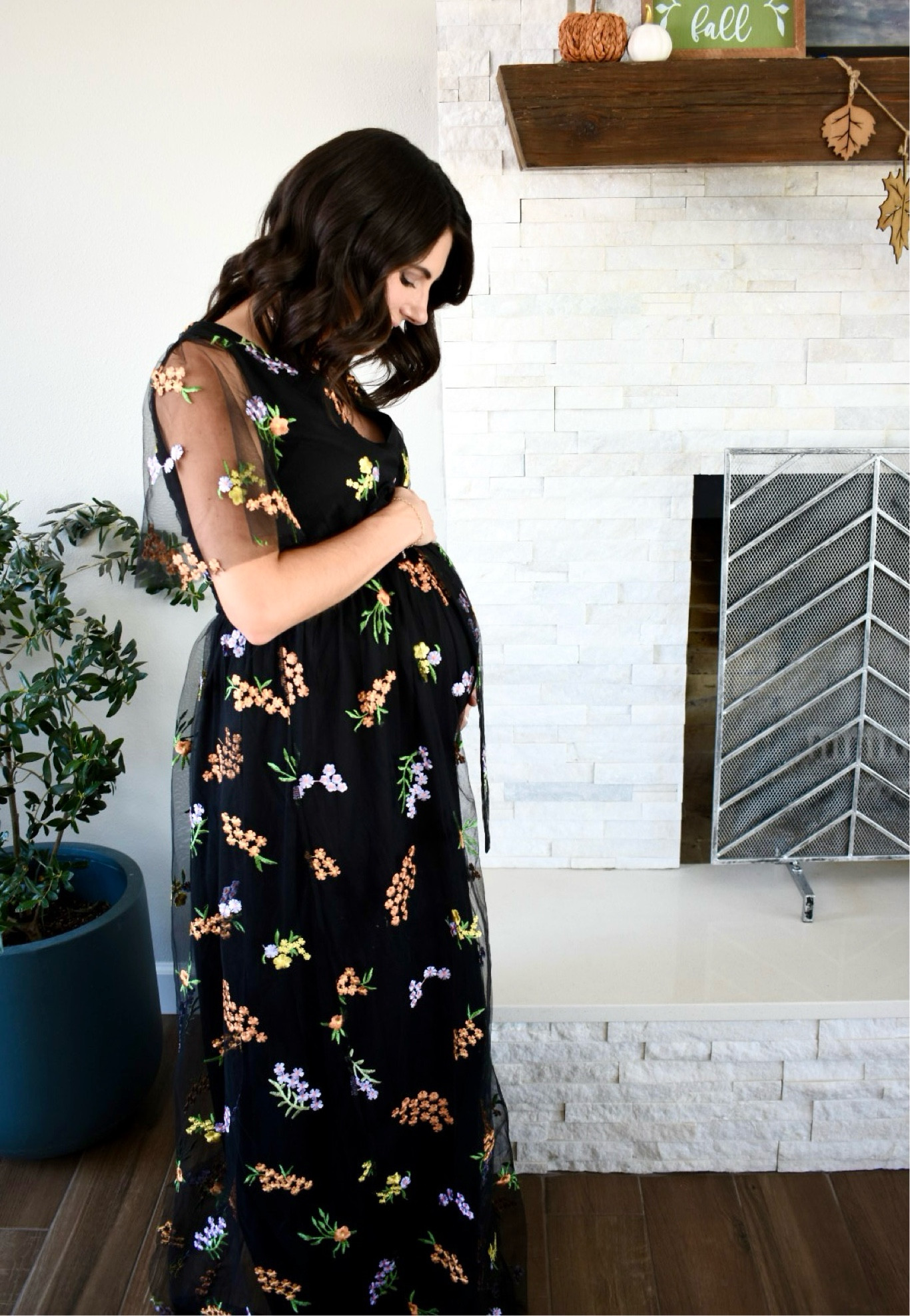 The dreamiest dress for the dreamiest day celebrating our little bitty baby girl 💕💜🎀 Only two months to go! 
This floral embroidered dress is stunning and comes in so many colors! The perfect baby shower dress—non-maternity but bump friendly, so also a great special occasion dress 

#LTKSeasonal #LTKHoliday #LTKBump