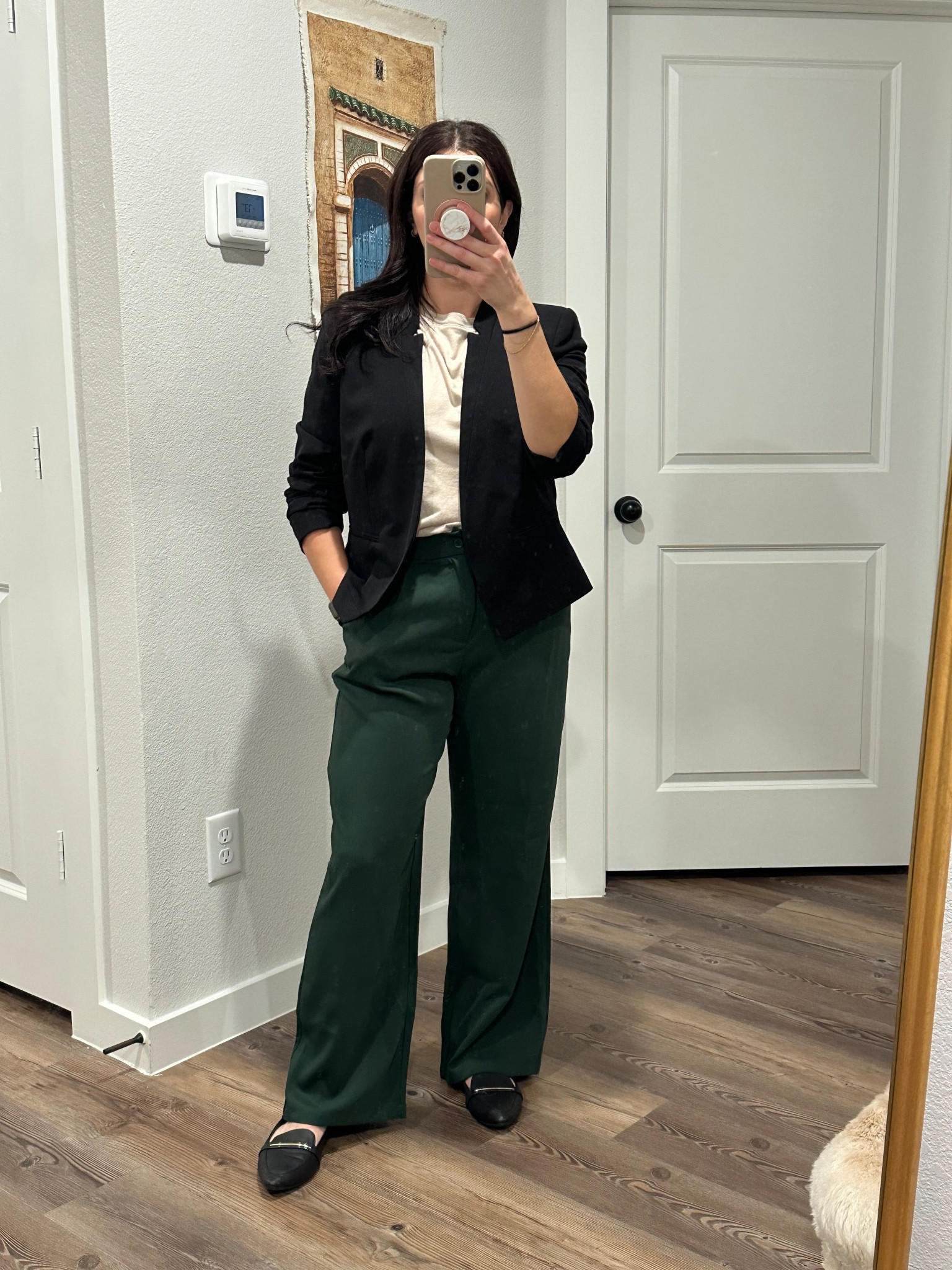 Playing dress up and acting like I have an office job 😉. I had a work trip to Puerto Rico recently and was trying to figure out what to wear. This blazer felt too fall/winter for tropical weather so it didn’t make the cut.

The pants I’m wearing are sold out but the ones I linked are the exact same and I THINK I even have this brand in a different color. The blazer is old so I linked a similar one from Amazon. I linked all the jewelry I wore in PR too! 

#LTKMidsize #LTKgrwm #LTKWorkwear