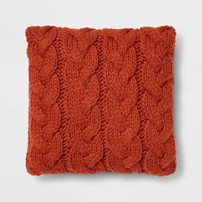 Chunky Cable Knit Throw Pillow - Threshold™ | Target