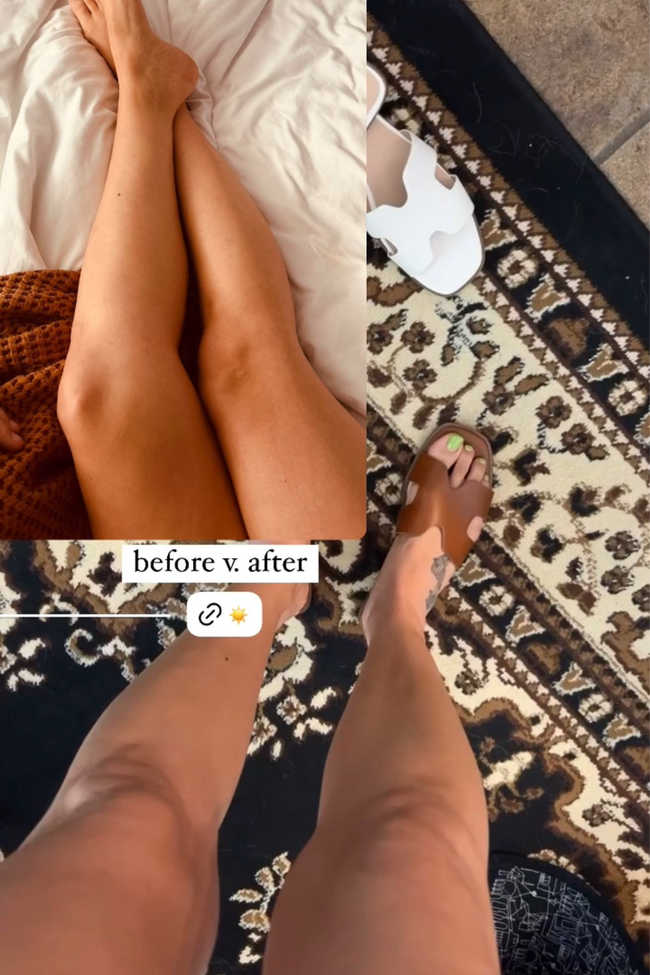 self tan before and after 

self tanning | coco and eve self tan | coco and eve

#LTKSeasonal #LTKFindsUnder50 #LTKShoeCrush