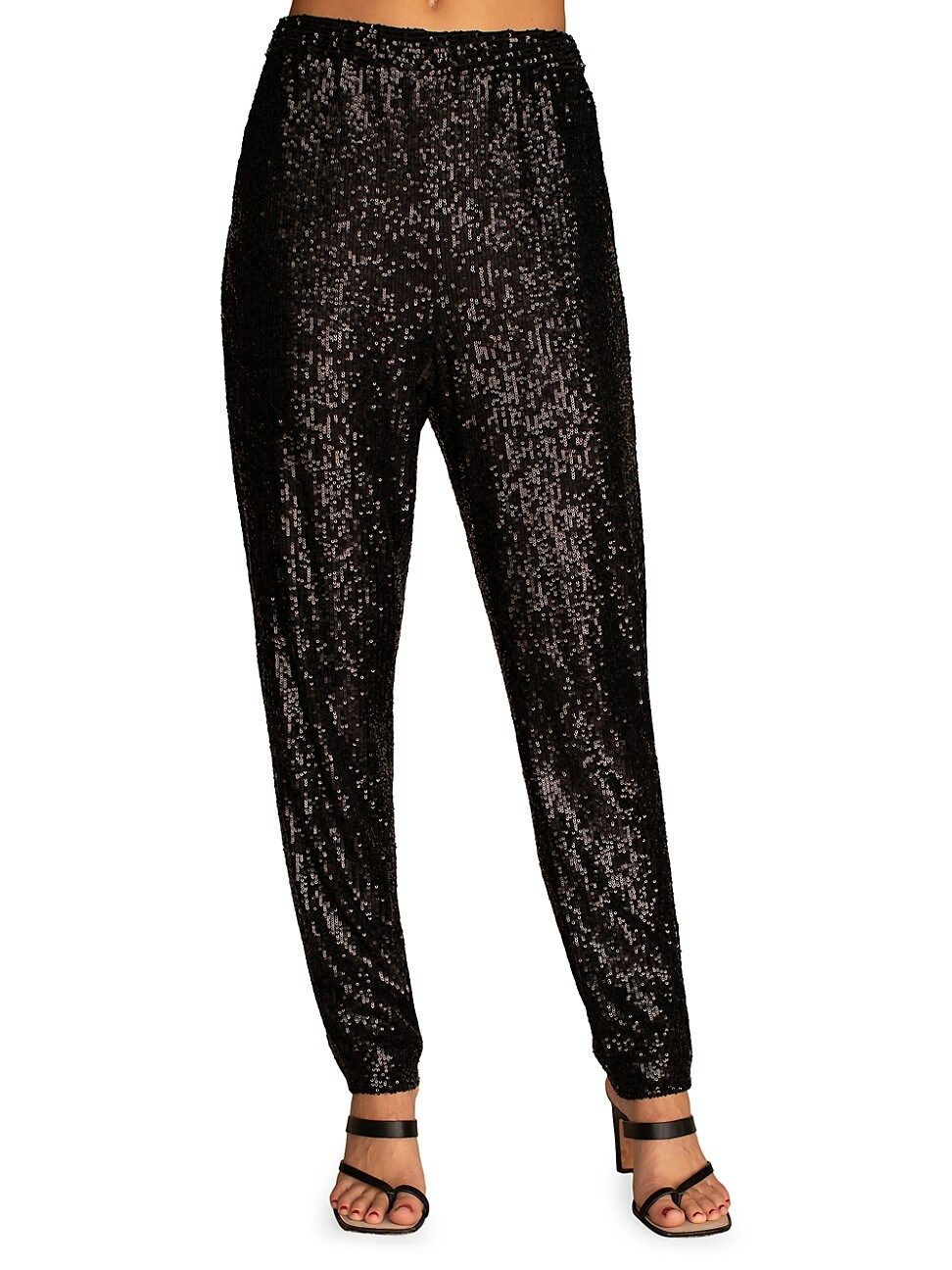 Trina Turk Women's Sparkler Sequin Pants - Black - Size XL | Saks Fifth Avenue