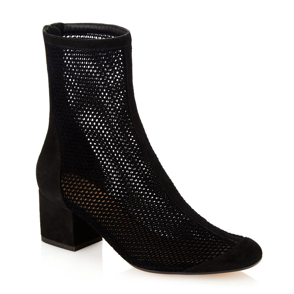 Quant High-Heel Ankle Mesh Boots | Tamara Mellon