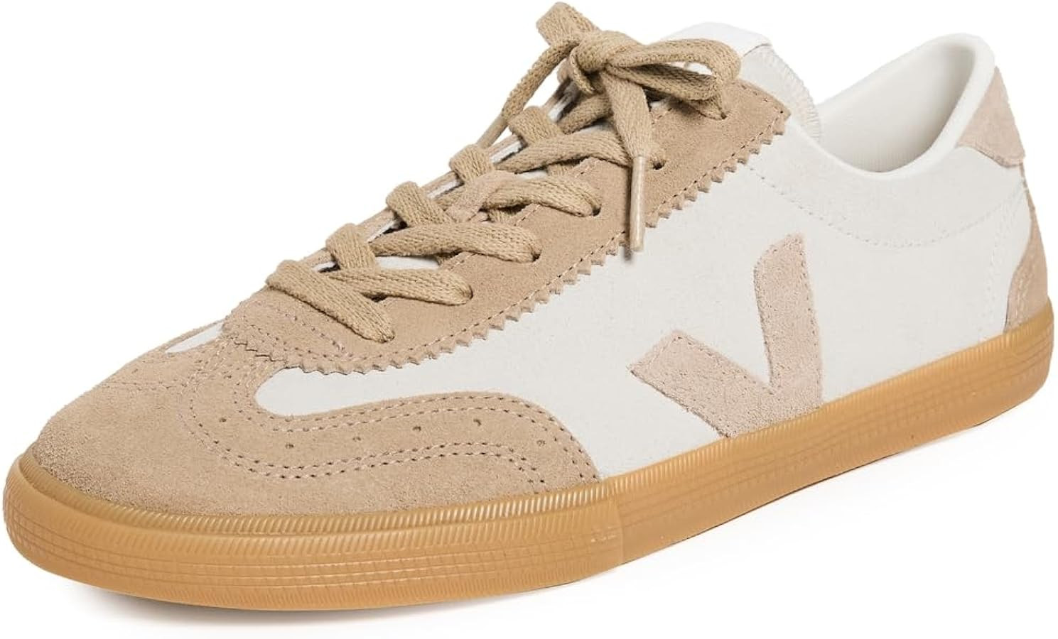 Veja Women's Volley Sneakers, Natural/Sahara/Natural, Tan, 7 Medium US | Amazon (US)
