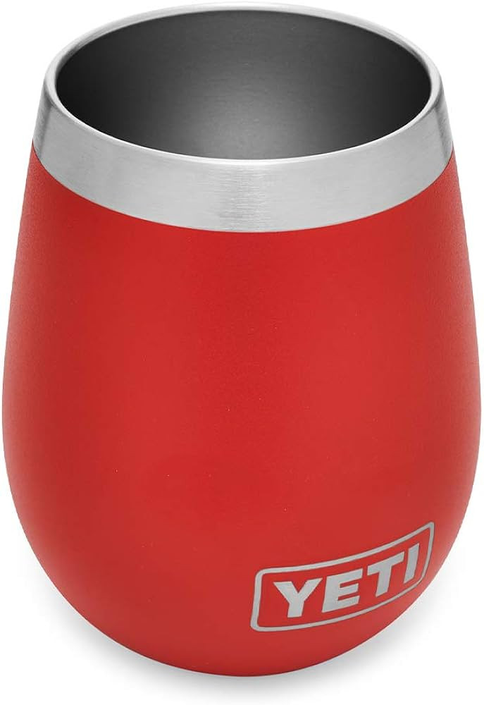 YETI Rambler 10 oz Wine Tumbler, Vacuum Insulated, Stainless Steel | Amazon (US)