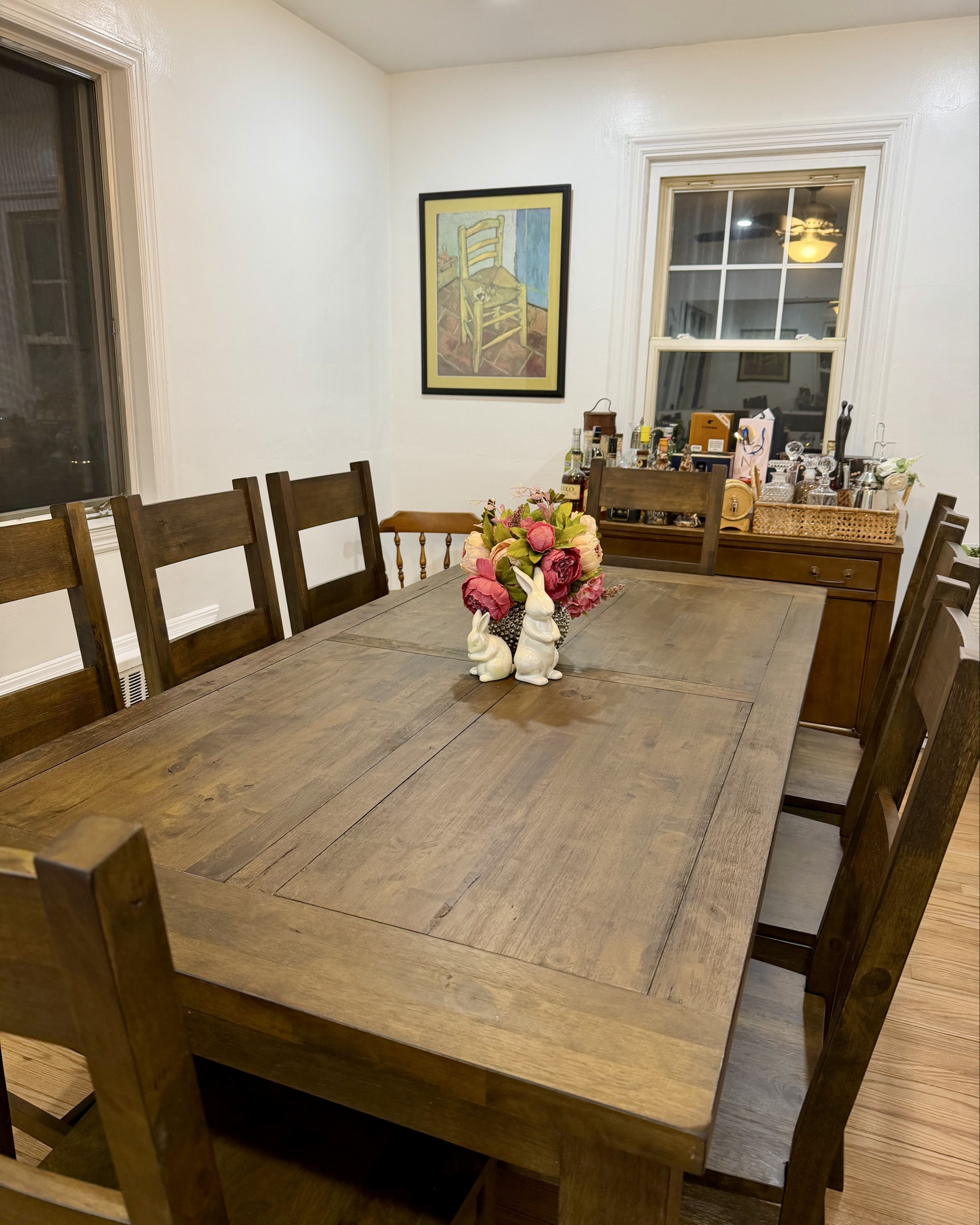 Happy Sunday bell@s! How is your day going? THANK YOU all who congratulated us on purchasing our first home. If we did it, you can also do it, if you haven’t already. Just be patient & prepared for when the perfect opportunity crosses your path. It will, just trust God! We patiently waited 5 years for ours. Days lately have been one of a kind! Moving while working is not fun, but here we are giving it our all! This is what our home is looking like! Absolutely love mixing the old & the new. Major S/O to @wayfair for my dream dinning set! Is heavy & I’m able to sit 8! A dream come true!😍🥳 As per ushe I’ve linked all of the goodies through the LTK App. To shop this post here is how:
.
.
.
.
.
Jewelry: JanAllureJewelry.com

#LTKvlog #LTKSeasonal #LTKHome