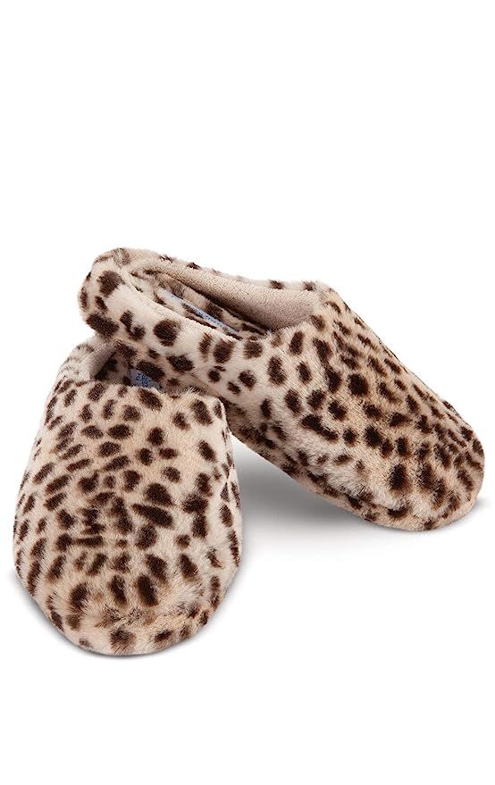 PajamaGram Fuzzy Slippers for Women - Washable Slip-Ons | Amazon (US)