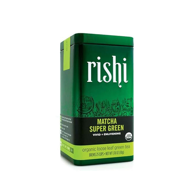Rishi Tea Matcha Super Green Loose Leaf Herbal Tea | Immune System Booster, Organic, Naturally Sw... | Amazon (US)