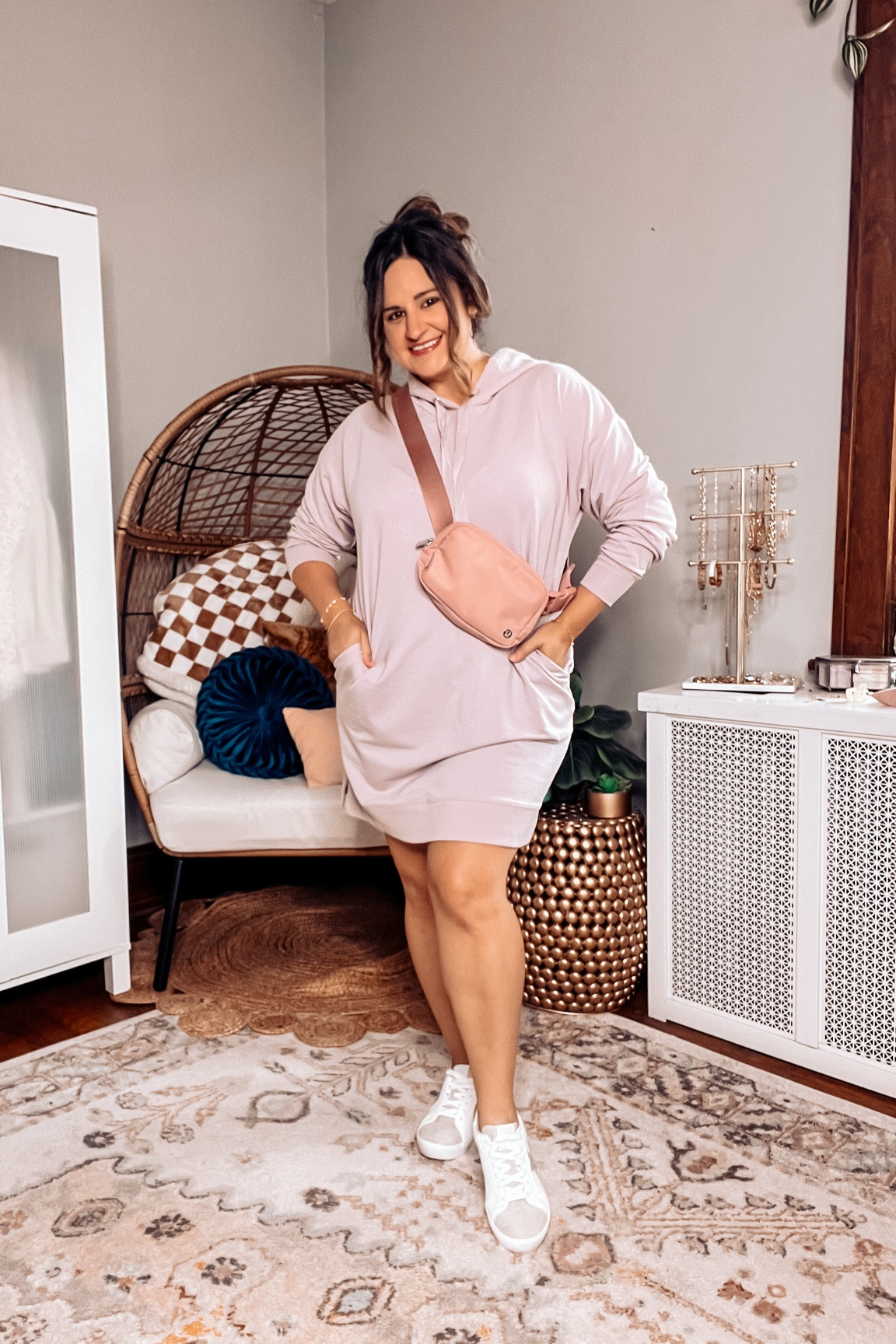 A comfy weekend outfit you’ll love in this hoodie dress and cute sneakers with a belt bag!

Errands running outfit
Comfy outfit
Comfy dress
The drop
Amazon fashion
Star sneaker
Slip shorts
Comfy bra
Wireless bra

#LTKActive #LTKFindsUnder50 #LTKMidsize