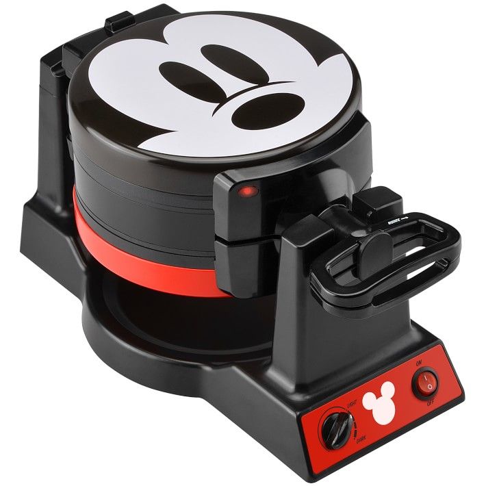 Mickey Mouse™ Double Flip Waffle Maker, Red & Black | Williams-Sonoma
