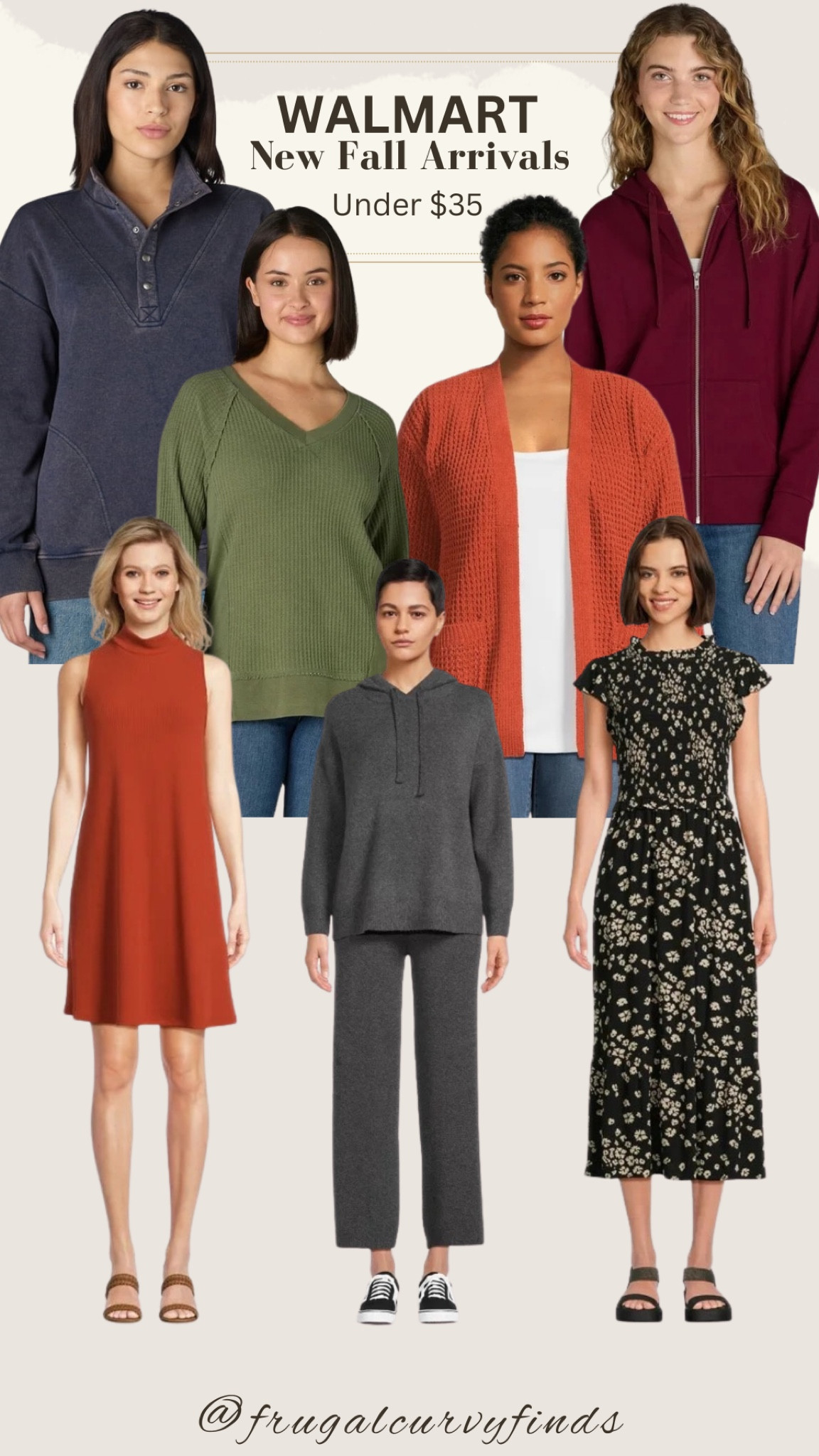 Walmart new arrivals of women’s fall fashion. From the brands Time & Tru and Terra & Sky. Includes dresses, tops, sweaters, cardigans and loungewear.

All new arrivals under $35



#LTKStyleTip #LTKPlusSize #LTKFindsUnder50