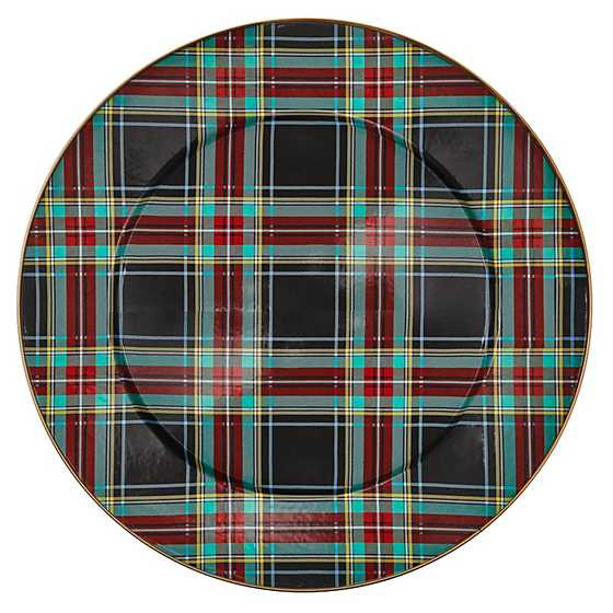 Tartan Black Serving Platter | MacKenzie-Childs