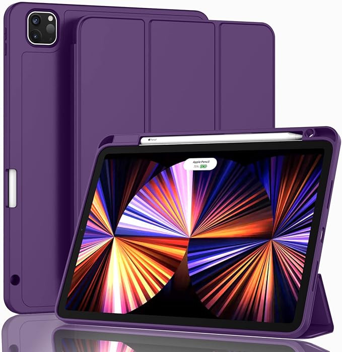 ZryXal New iPad Pro 11 Inch Case 2022(4th Gen)/2021(3rd Gen)/2020(2nd Gen) with Pencil Holder,Sma... | Amazon (US)