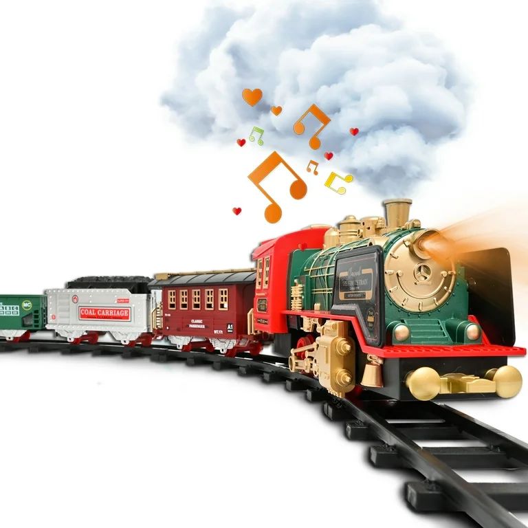 FANL Train Set Toy, RC Train Set W/ Smoke, Lights, Sounds Railway , Rechargeable Electric Train T... | Walmart (US)