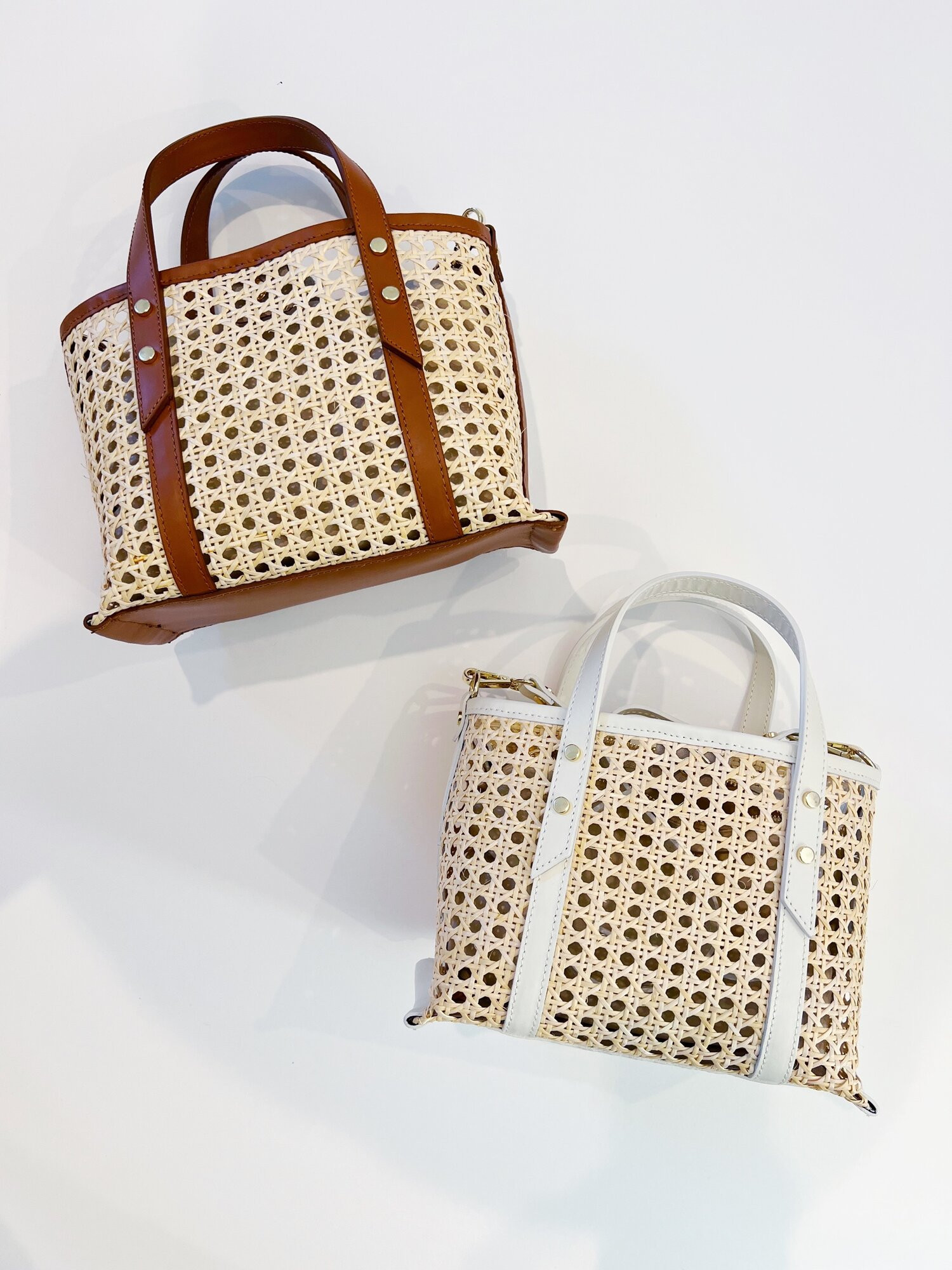 Cane Wicker Mini Market Tote — COLORES COLLECTIVE | Colores Collective