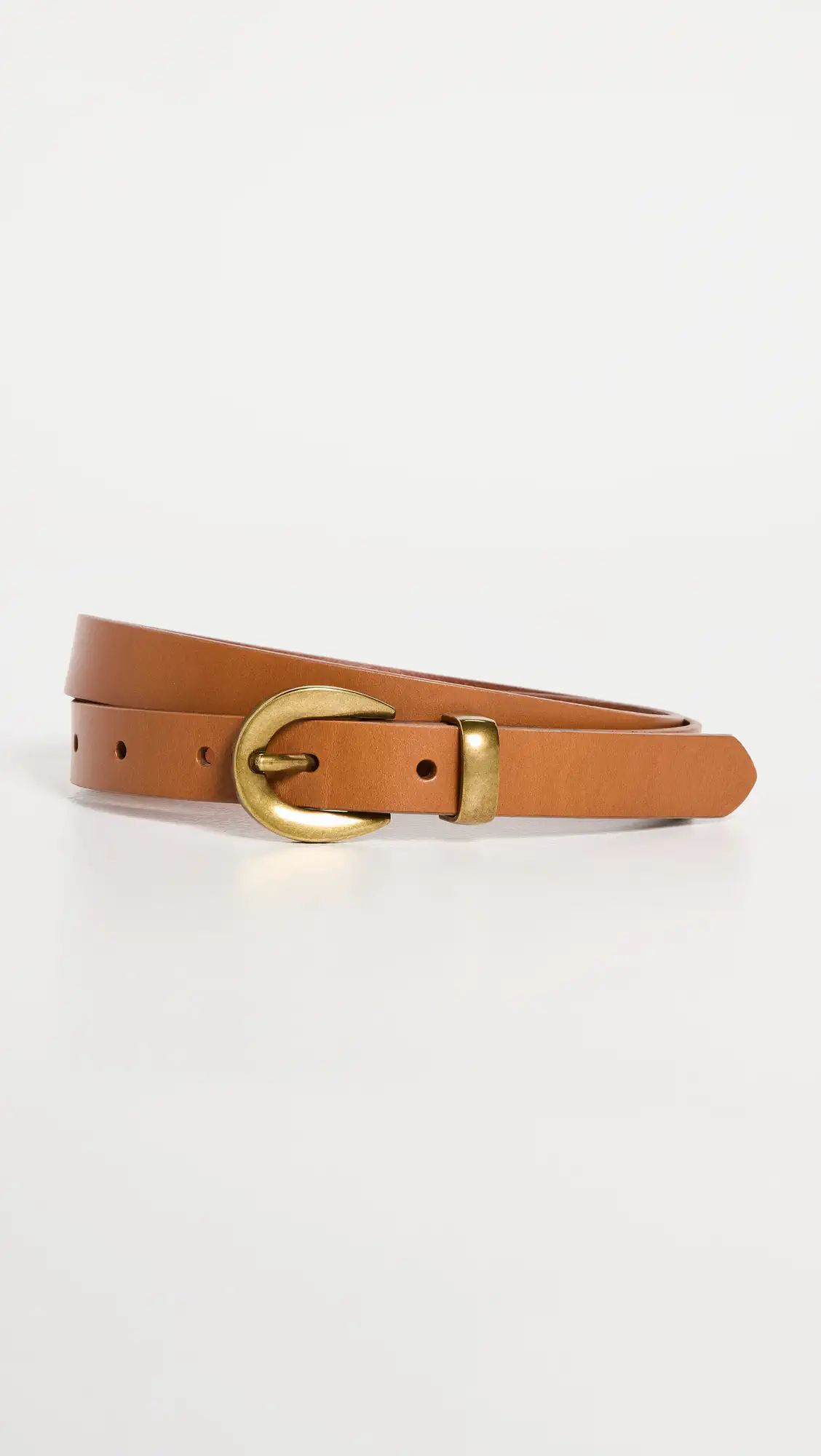 Madewell Chunky Buckle Skinny Leather Belt | Shopbop | Shopbop