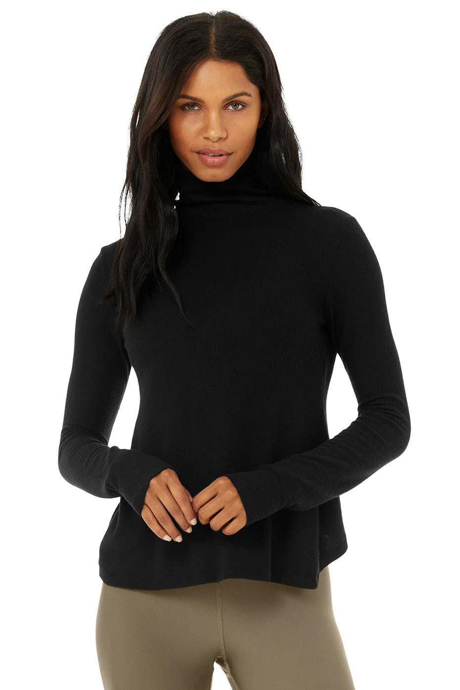 Embrace Long Sleeve Top in Black, Size: XS | Alo YogaÅ½ | Alo Yoga