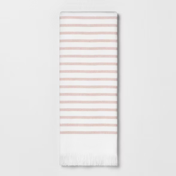 Core Stripe Hand Towel - Copper - Hearth & Hand™ with Magnolia | Target