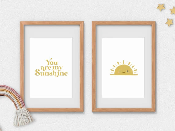 You Are My Sunshine Printable Wall Art  Sunshine Print  | Etsy | Etsy (US)