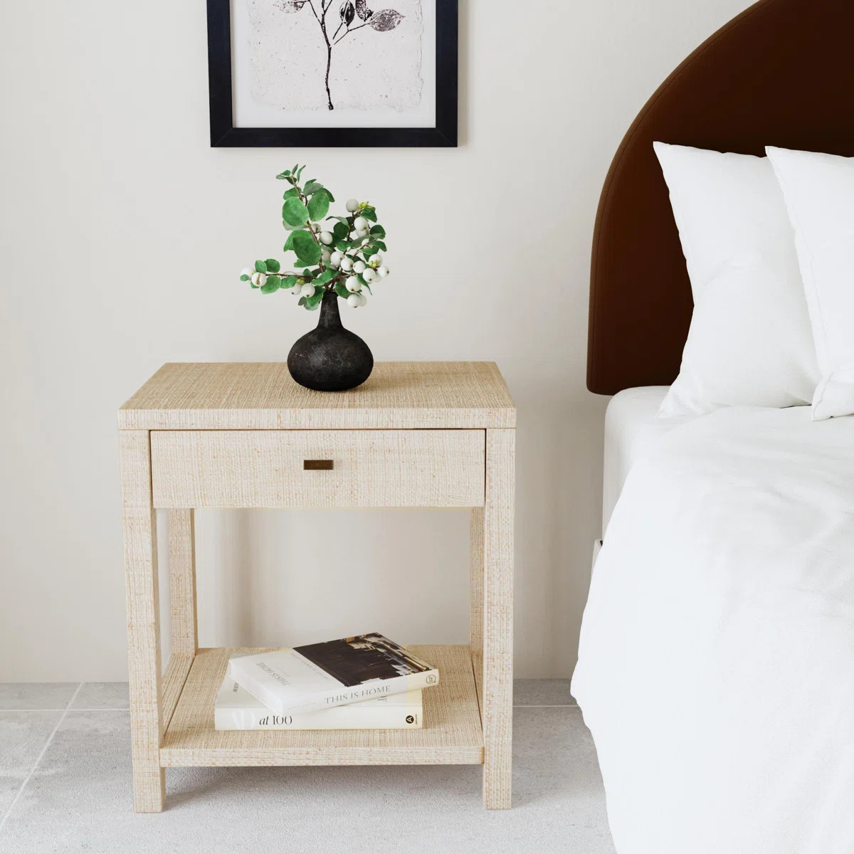Gia Raffia Nightstand | Wayfair North America