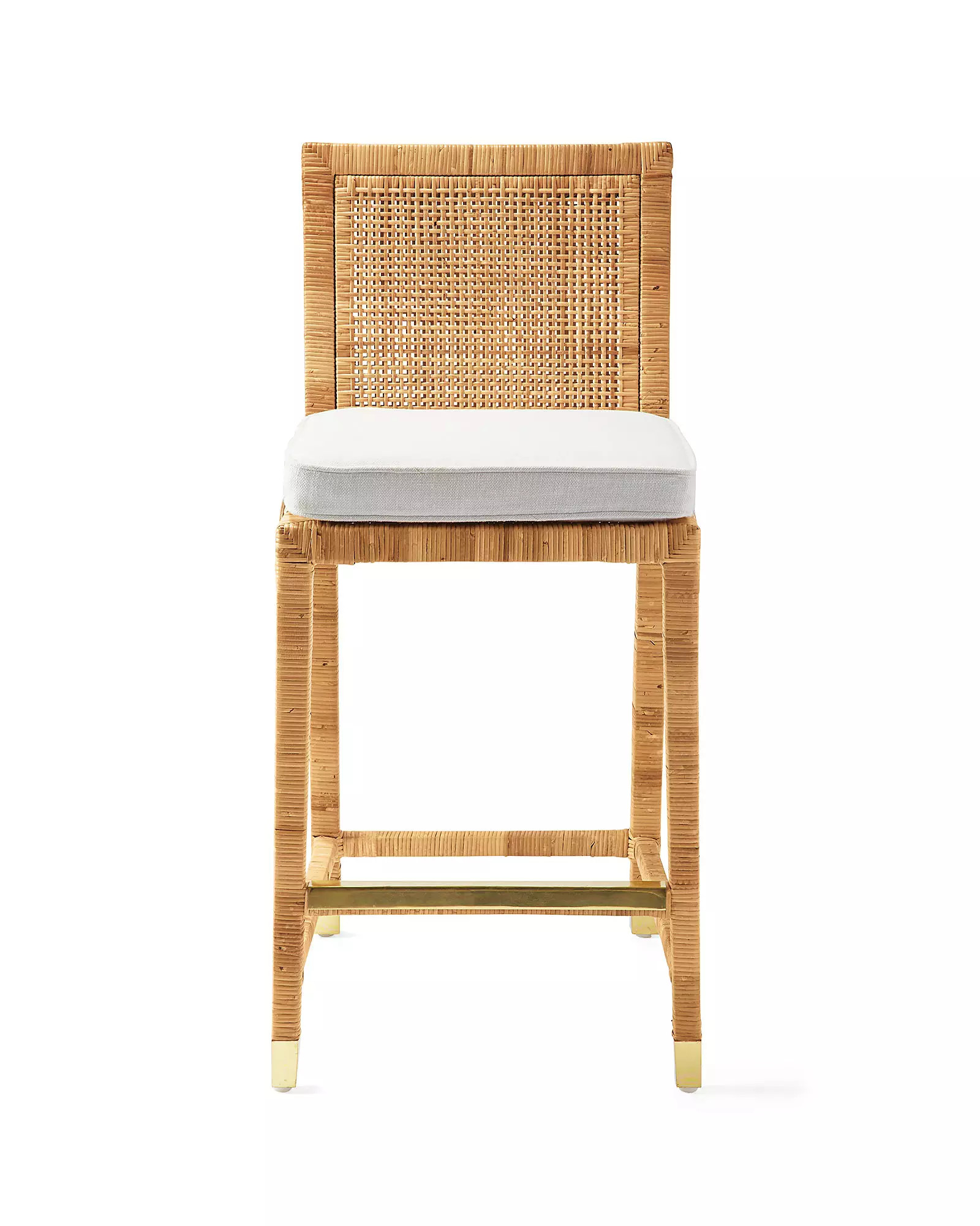 Balboa Rattan Counter Stool - Natural | Serena and Lily