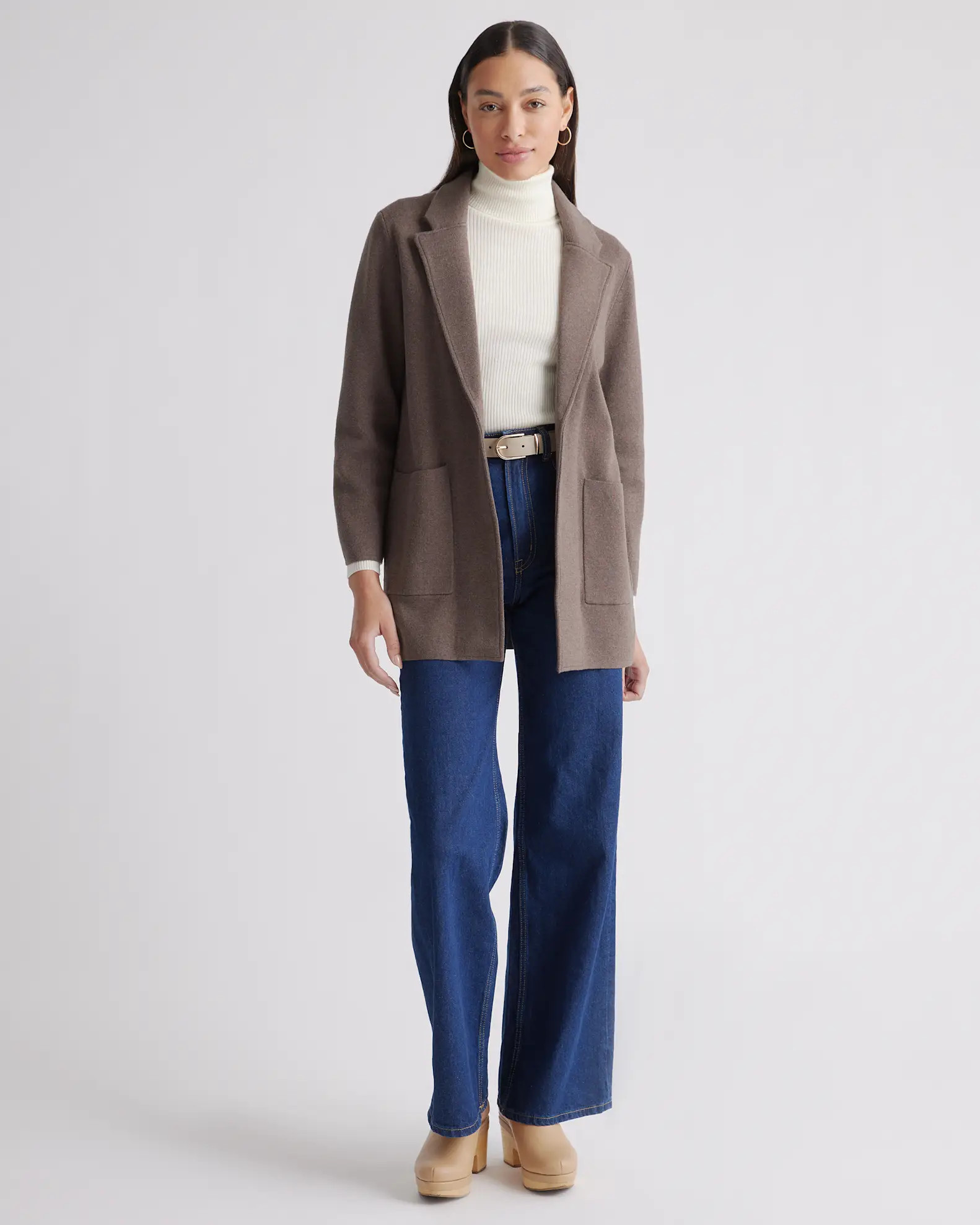 100% Organic Cotton Knit Blazer | Quince