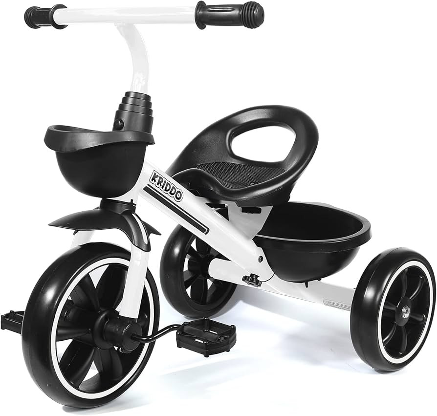 KRIDDO Kids Tricycles for 2-4 Year Olds, Toddler Trike Gift for 24 Months to 4 Years, White | Amazon (US)