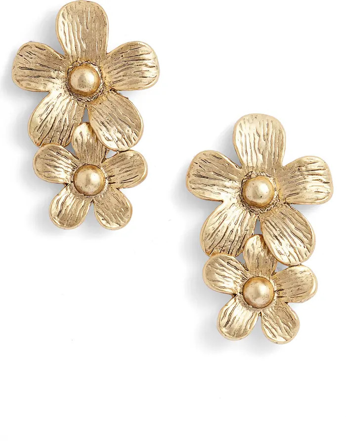 Double Flower Drop Earrings | Nordstrom