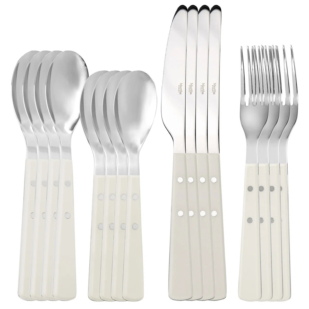Martha Stewart Garden Cottage 16 Piece Flatware Set, Service for 4 & Reviews | Wayfair | Wayfair North America