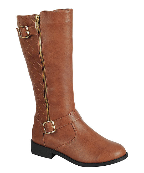 Forever Link Shoes Women's Casual boots TAN - Tan Elva Quilted Boot - Women | Zulily