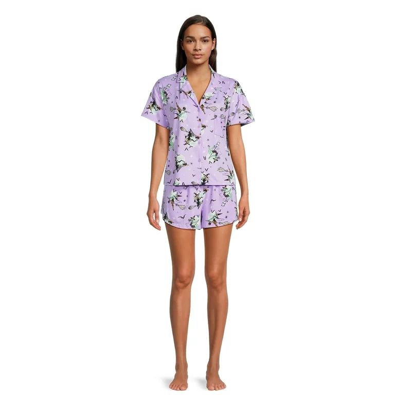 Way To Celebrate Womens Shorty Pajama Set, Sizes XS to 3X | Walmart (US)
