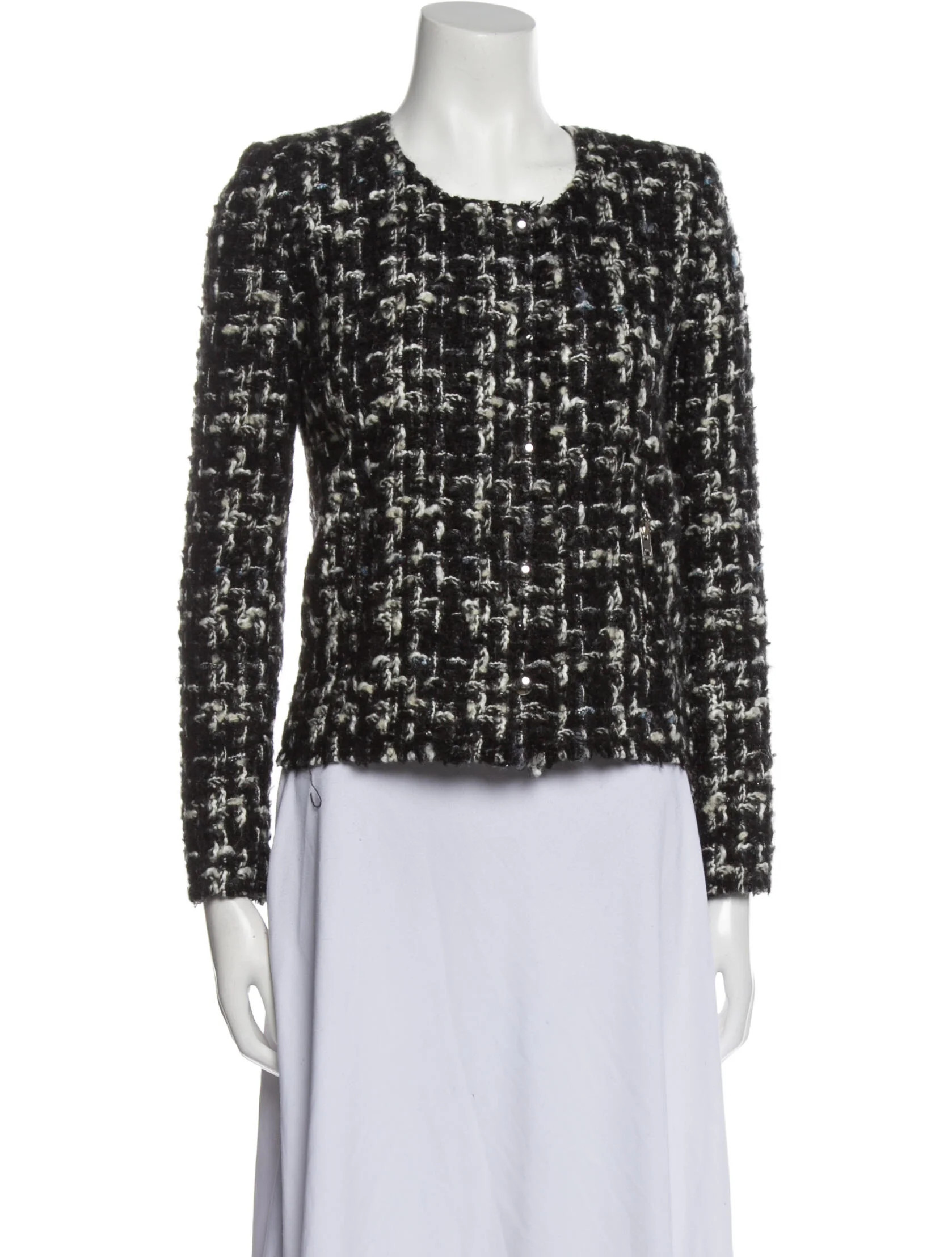 Tweed Pattern Evening Jacket | The RealReal