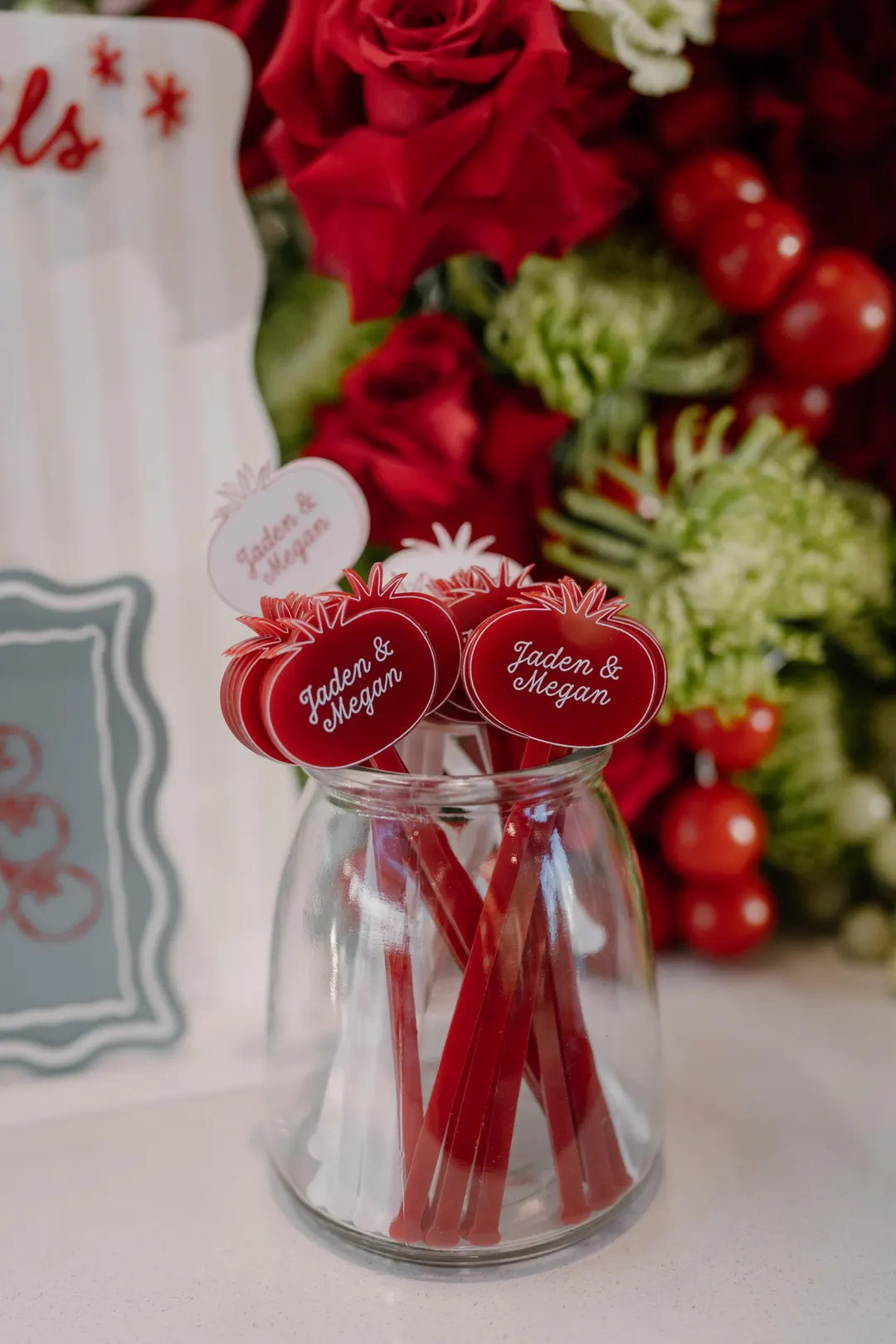Personalized Tomato Drink stirrers, That’s Amore theme, acrylic Drink stirrers, tomato decor, A... | Etsy (US)