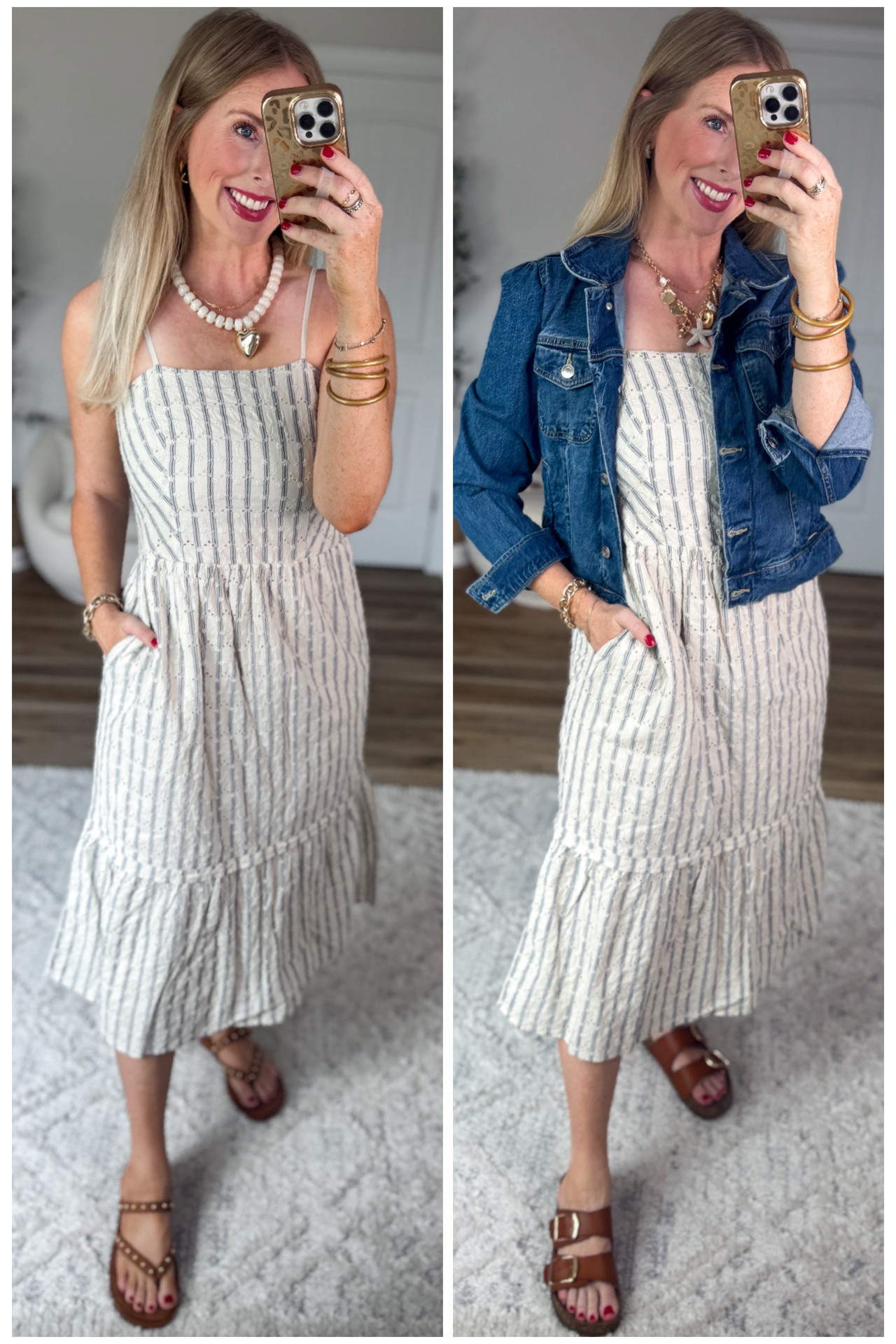 2 ways to wear this eyelet midi dress from Walmart!

#LTKootd #LTKmomlife