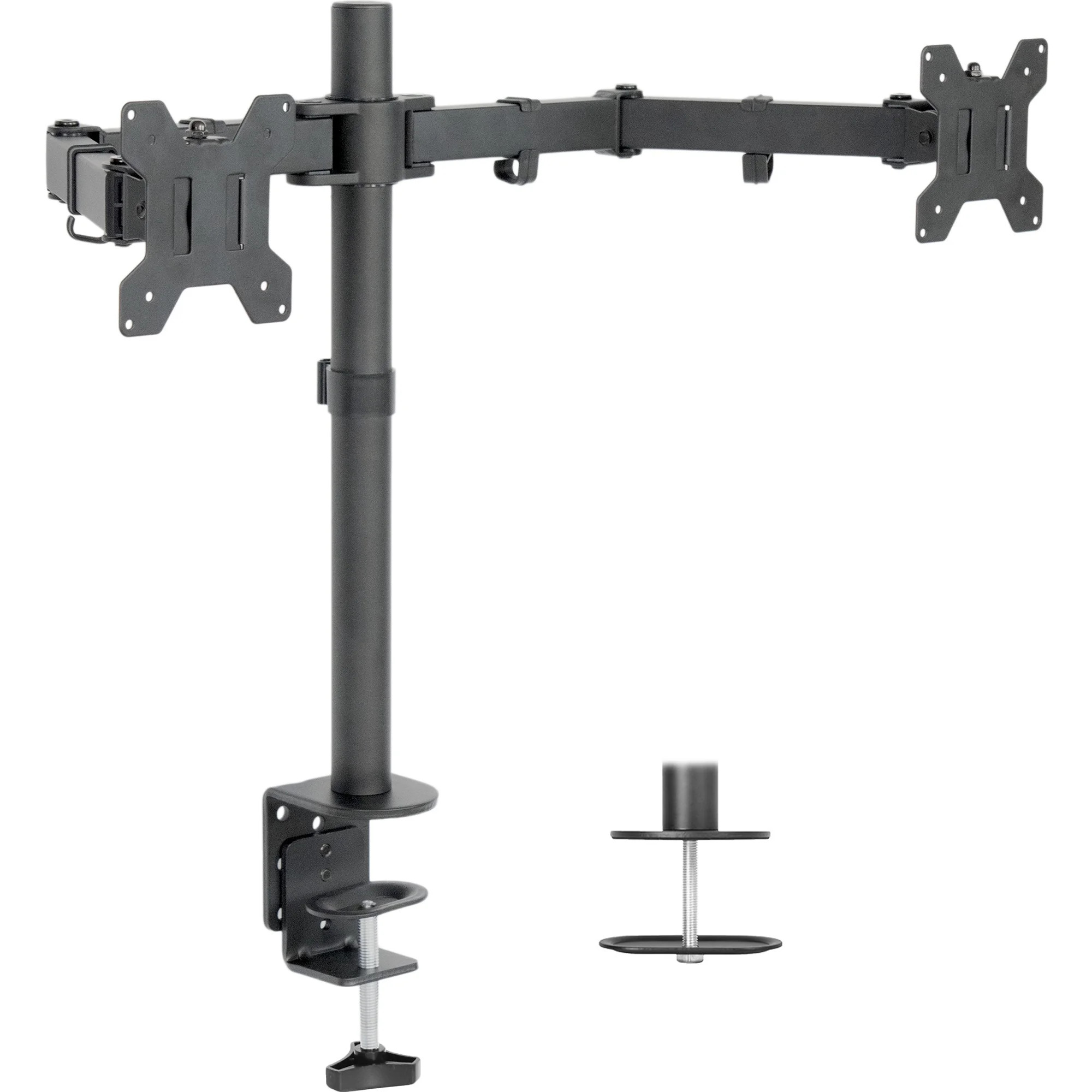 VIVO Dual LCD Monitor Desk Mount Stand Heavy Duty Fully Adjustable fits 2 Screens up to 27" ~ (ST... | Walmart (US)