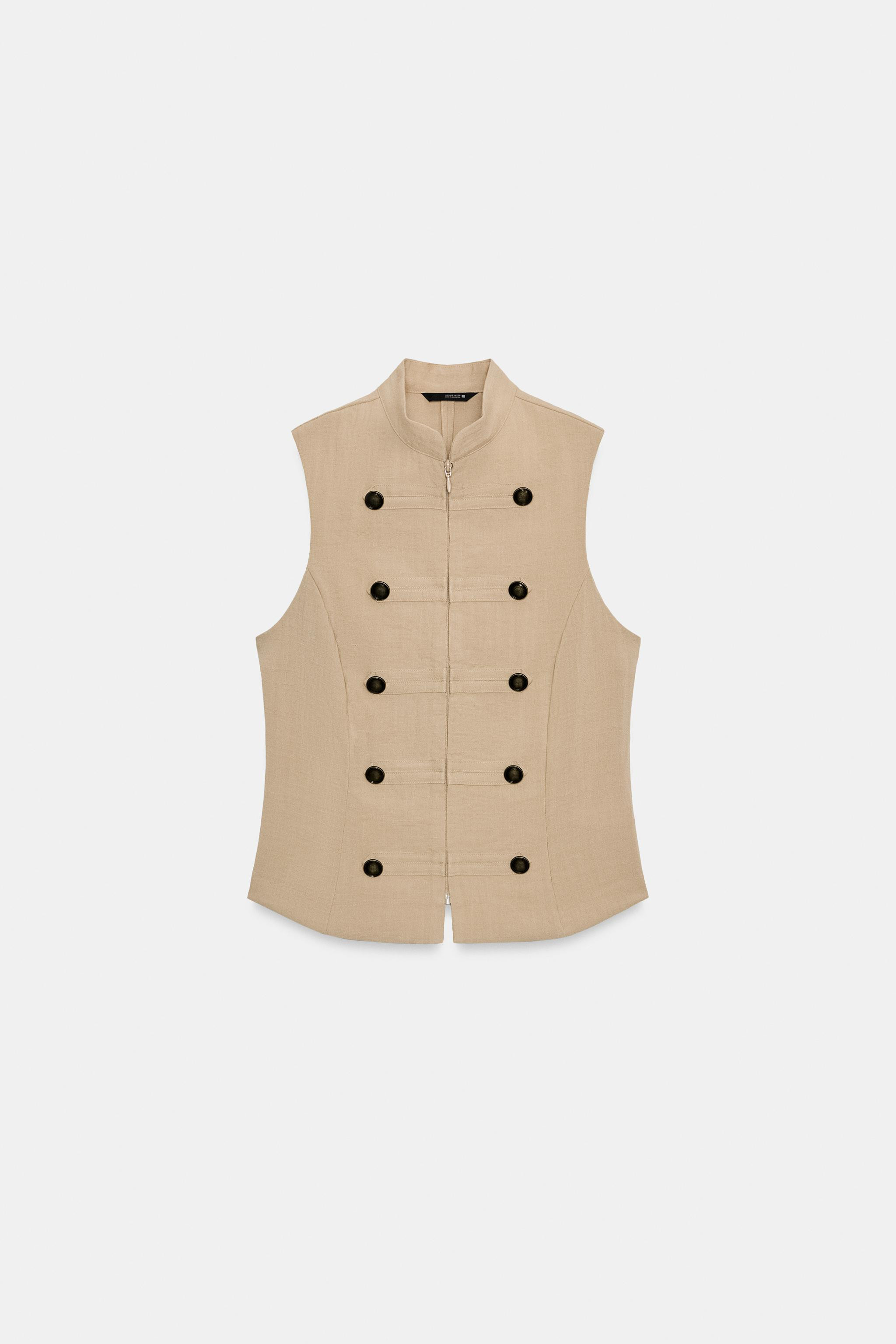 SLEEVELESS BUTTON SHIRT | Zara Canada
