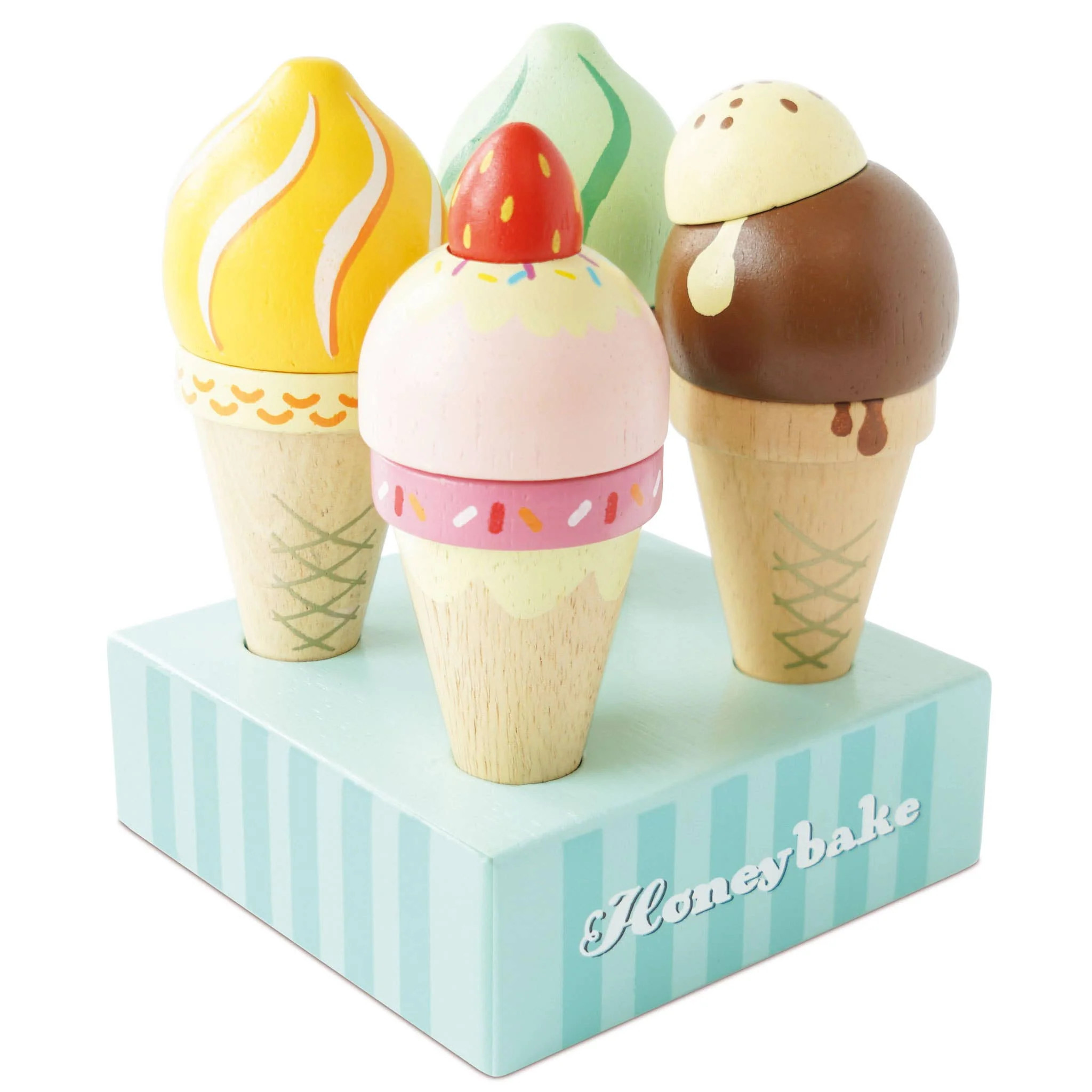 Wooden Ice Cream Cones Set | Eco Chic Home