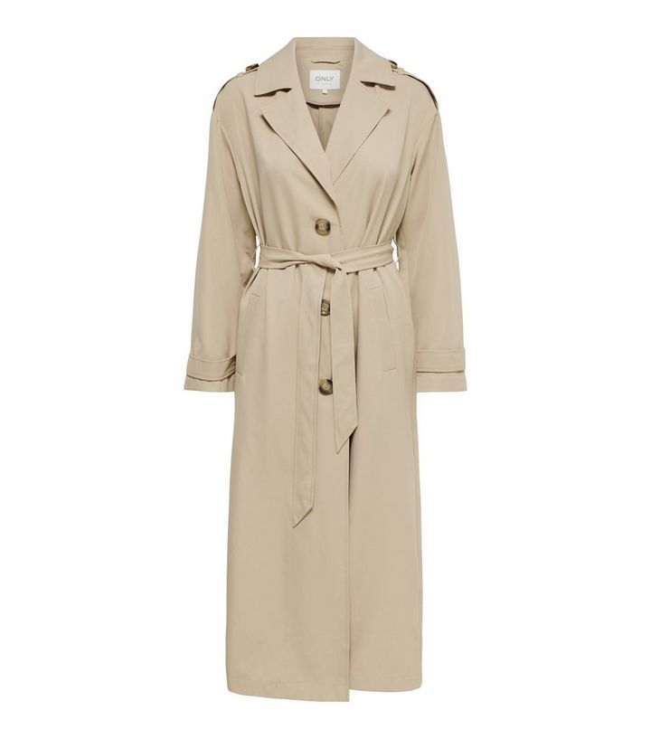 ONLY Stone Belted Long Trench Coat
						
						Add to Saved Items
						Remove from Saved Items | New Look (UK)