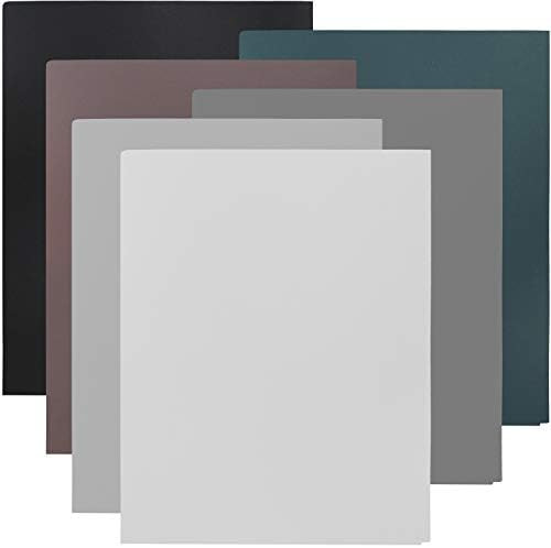 Youngever 6 Pack Heavy Duty Plastic Two Pocket Folders, Heavy Duty Plastic 2 Pocket Folder (Urban... | Amazon (US)