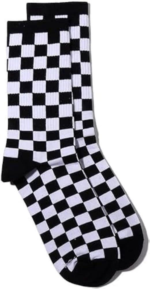 1Pair Fashion Harajuku Trends Checkerboard Socks Geometric Checkered Socks Hip Hop Cotton Unisex ... | Amazon (US)