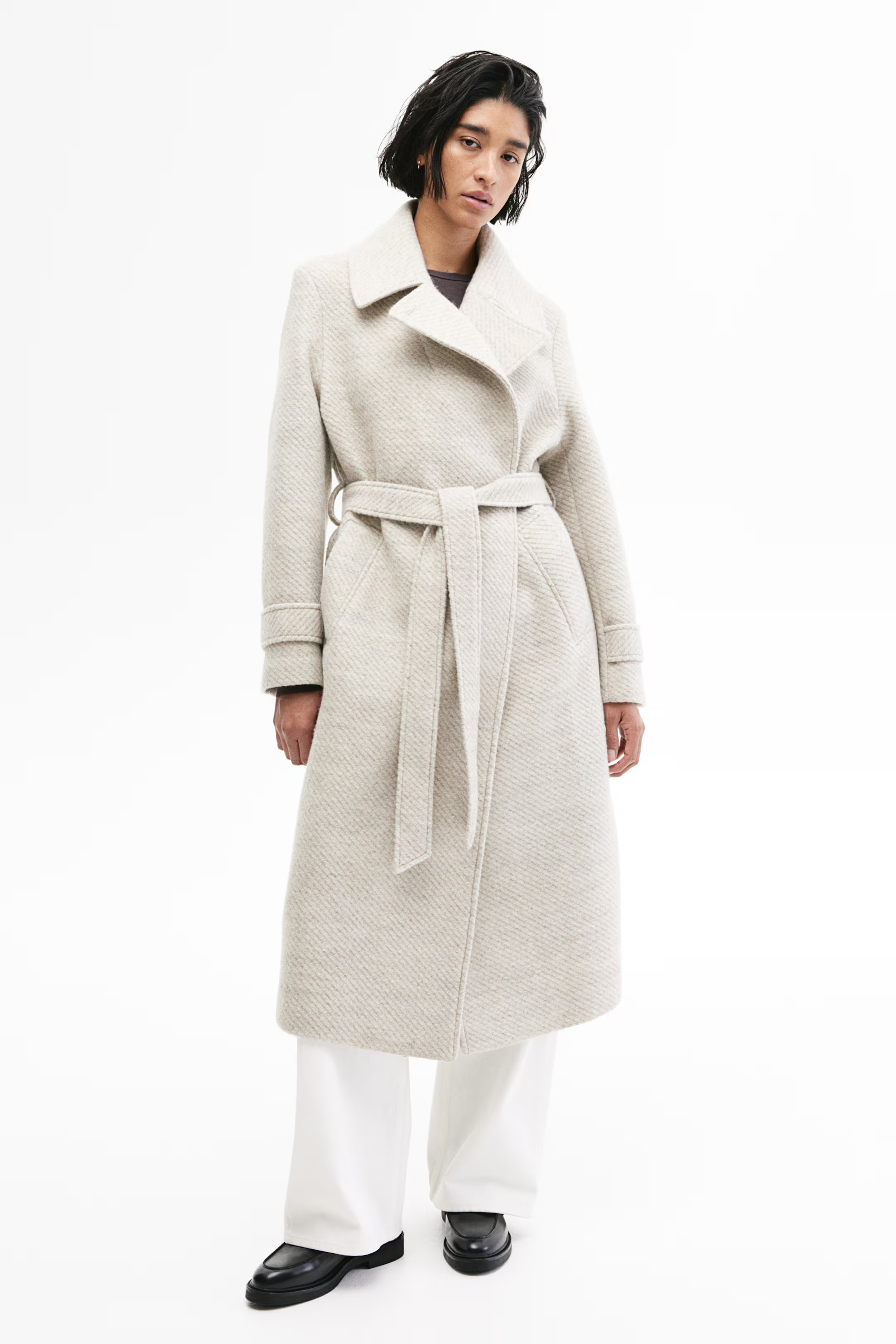Tie-belt Twill Coat | H&M (US + CA)