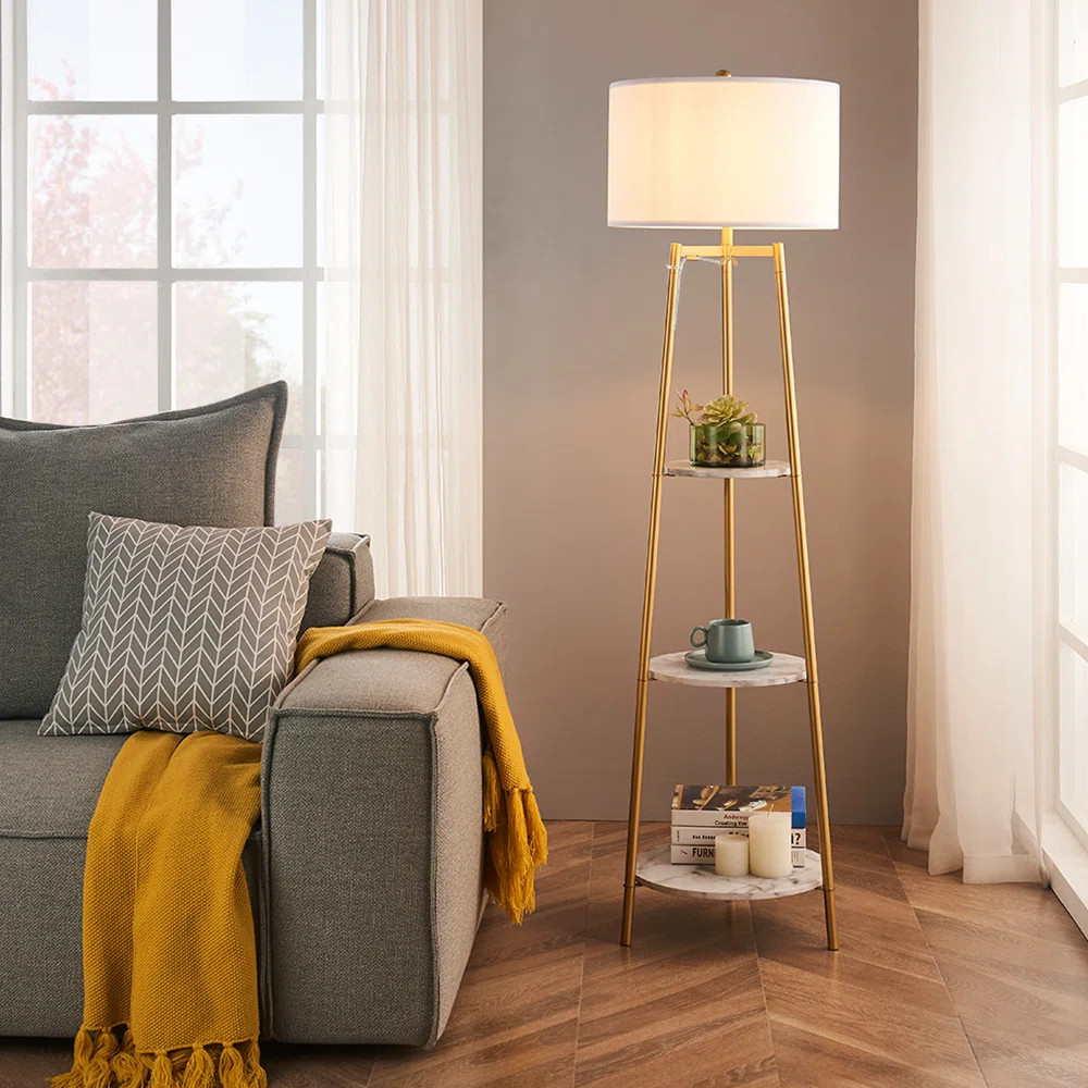 Snowhill 60.62'' Tray Table Floor Lamp | Wayfair North America