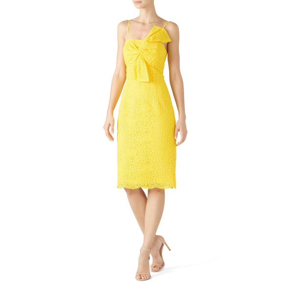 Trina Turk Bright Dress yellow | Rent the Runway