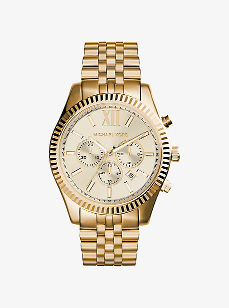 Lexington Gold-Tone Watch | Michael Kors US