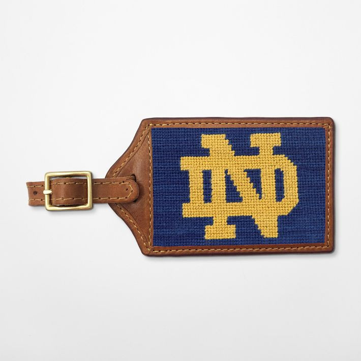 Smathers & Branson Collegiate Needlepoint Luggage Tag | Mark and Graham